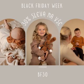 Máme pro Vás slevu na Black Friday🤍a to až - 30% na všechno oblečení s kódem BF30. Sleva platí do 30.11.2025🗓️Udělejte...